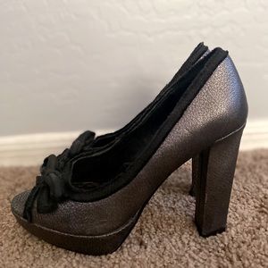Steel Gray/black Juicy Couture heels